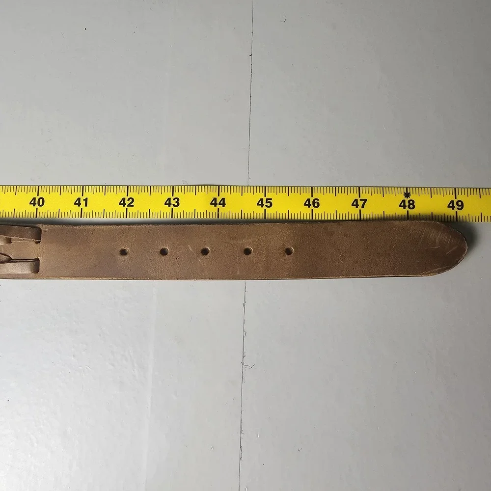 Brown Genuine Top Grain Leather Belt 42 Braided Woven Western Casual‎ Classic